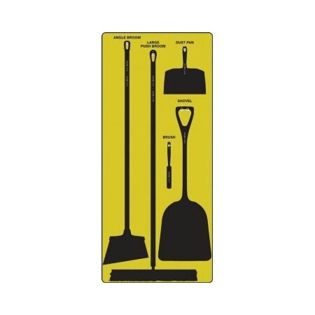 Accuform DRY ZONE STOREBOARDS PSB110YLBK PSB110YLBK